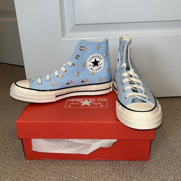 Converse | Shoes | Newneverworn Converse Chuck 7 Hi Floral Embroidered
